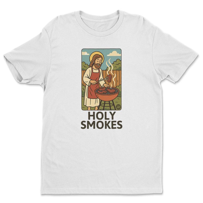 Holy Smokes Toddart T-shirt i vit