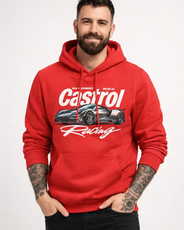 Castrol High Racing Performance Huvtröja i röd