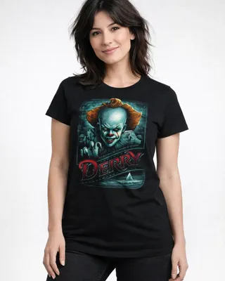 IT - Pennywise in Derry Girly Tee