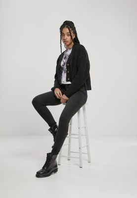 Black short cardigan