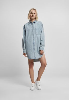 Ladies Oversized Denim Shirt Dress