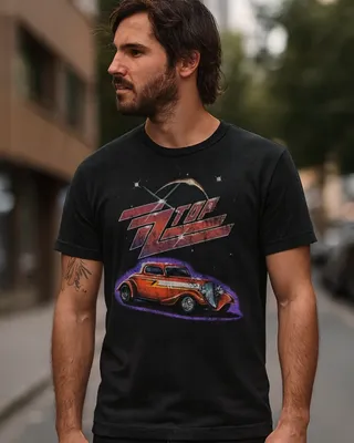 ZZ Top Eliminator Glow T-shirt i svart