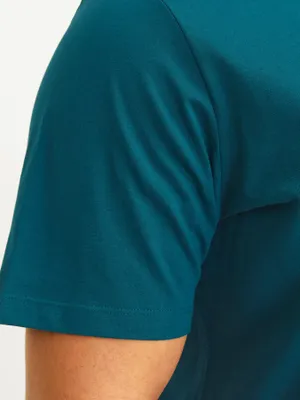 Jack & Jones Plus Size T-shirt med logotryck – Blågrön