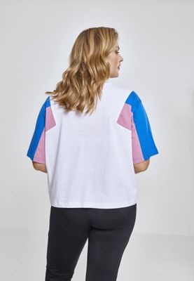 Ladies 3-Tone Short Oversize Tee