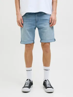 Blå jeansshorts i klassisk regular fit
