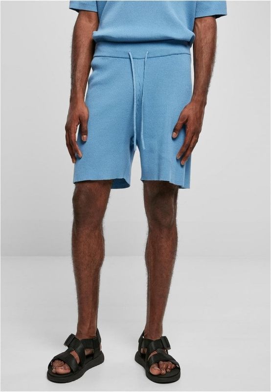 Ribbed sweat shorts for men