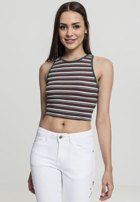 Stribet sweater uden arme