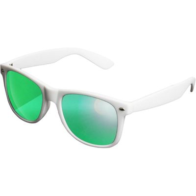 Wayfarer solbriller spejlglas hvide sløjfer