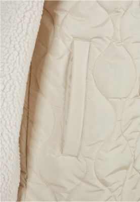 Ladies Oversized Sherpa Quilted Coat