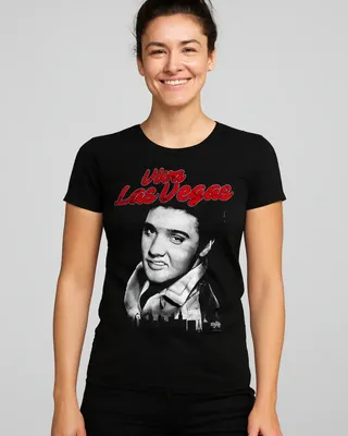 Elvis - Viva Las Vegas Girly Tee