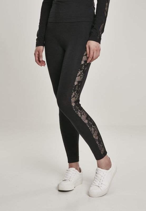Black lace leggings