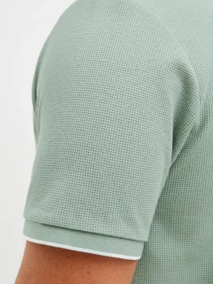 Ljusgrön plus size pikétröja herr – Jack & Jones