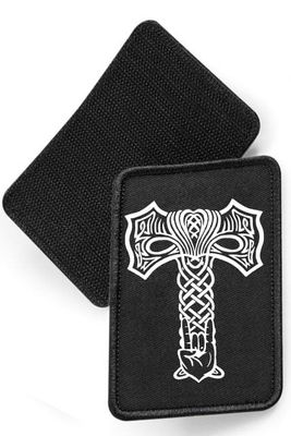 Rocking Mjolnir - fabric patch with velcro