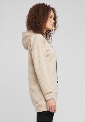Women's hoodie with diamond pattern