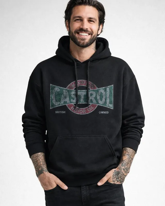 Castrol Vintage Huvtröja i svart