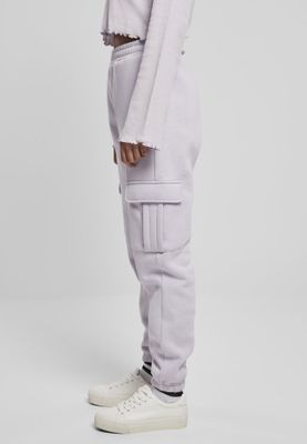 Soft trousers with high waist and leg pocket lady