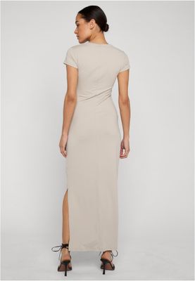 Klänning för dam med skrynkligt mönster – molnfärg