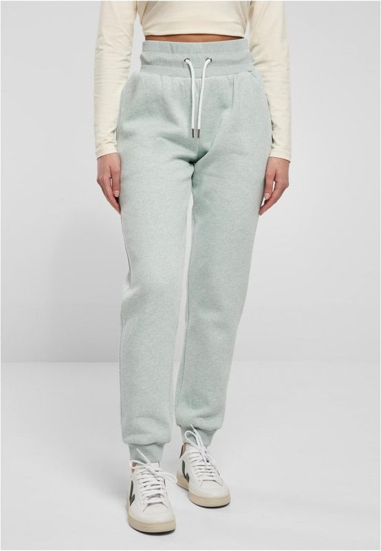 Ladies High Waist Color Melange Sweat Pants