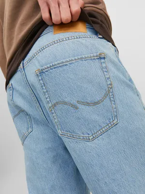 Ljusblå loose fit jeans herr - ALEX