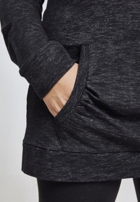 Ladies Slub Terry High Neck Hoody