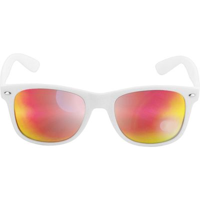 Wayfarer solbriller spejlglas hvide sløjfer