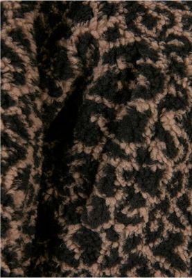 Ladies Short Oversized AOP Sherpa Jacket