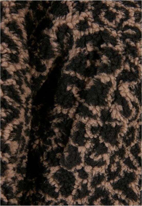 Ladies Short Oversized AOP Sherpa Jacket