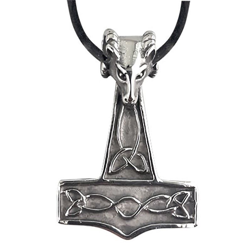 Thor's hammer necklace in stainless steel