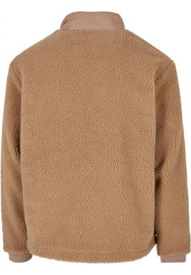 Patched Sherpa Jacket