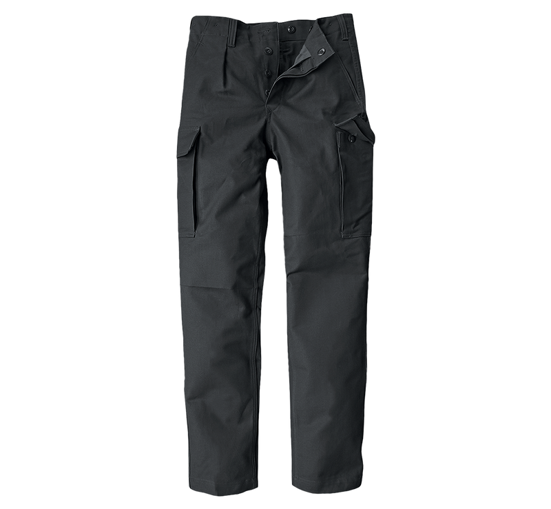 Original Bundeswehr Moleskin Trousers för herr - svart