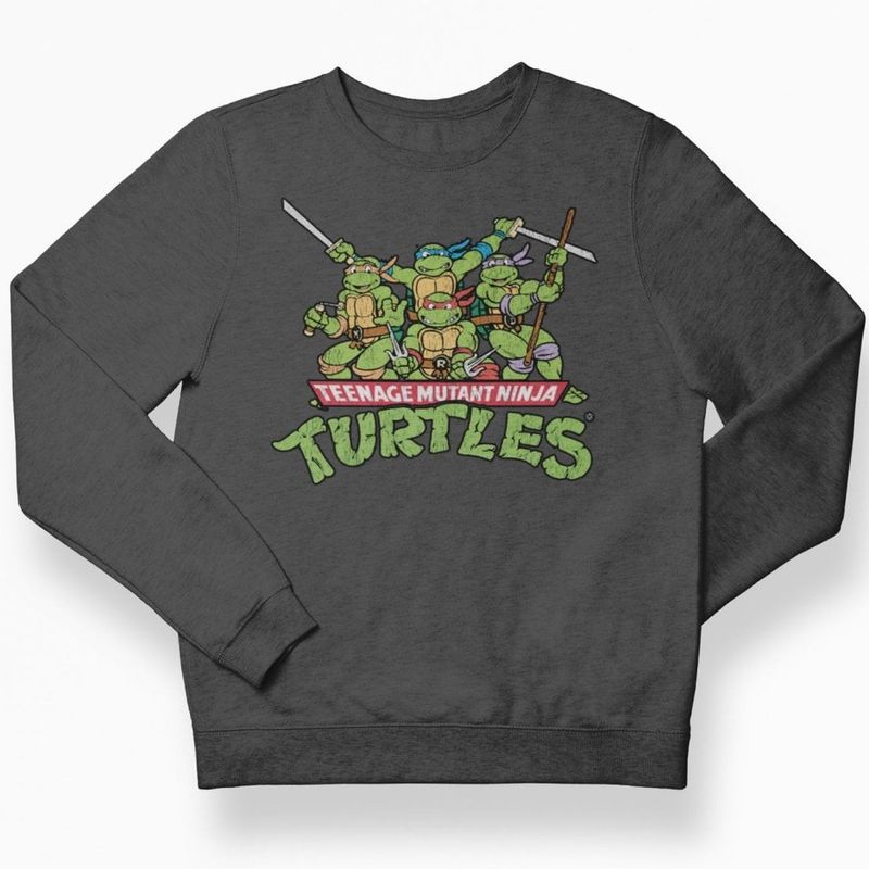Teeange Mutant Ninja Turtles Distressed Group børn sweatshirt