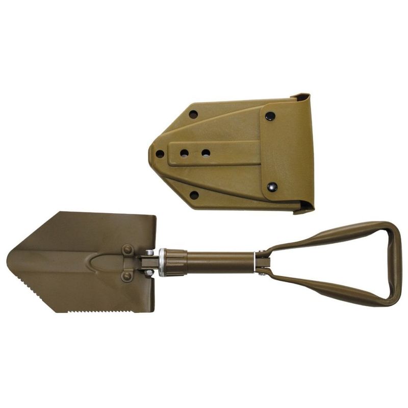 Bw foldable shovel 3-part coyote tan