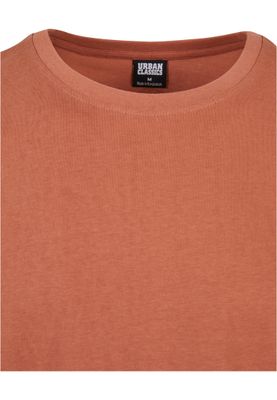 Long Shaped Turnup Tee Terracotta