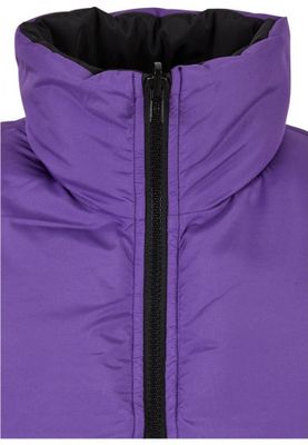 Ladies' reversible short puffer vest