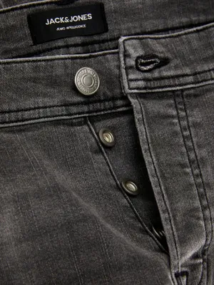 Mörkgrå slim fit jeans med stretch - GLENN