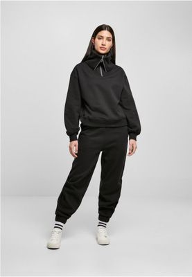Ladies Oversized High Neck Troyer Crew
