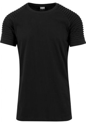 T-shirt with ribbed sleeves