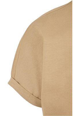 Long Shaped Turnup Tee Unionbeige