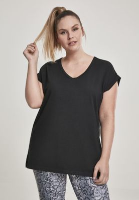 T-shirt med V-udskæring til kvinder