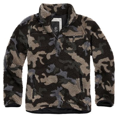 Fleece jacket teddy pullover camo