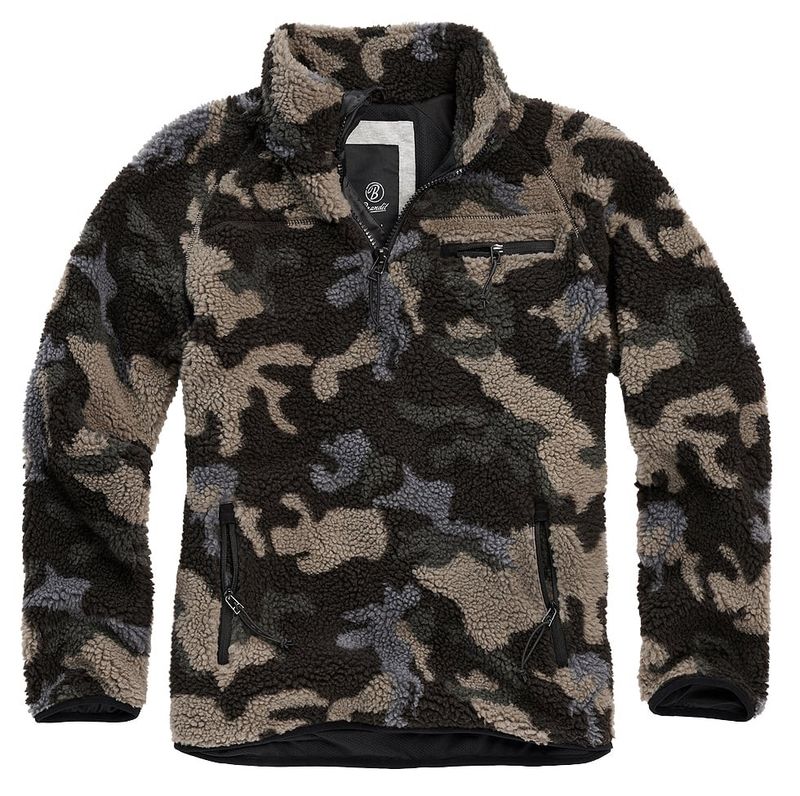 Fleecejakke teddy pullover camo