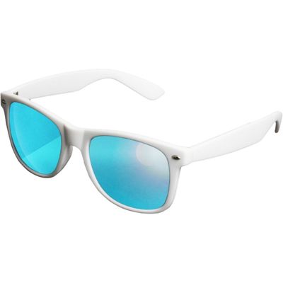 Wayfarer solbriller spejlglas hvide sløjfer