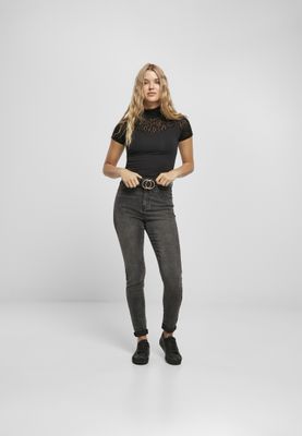 Jeans för dam slim – black stone washed
