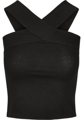 Top with wide shoulder straps in cross