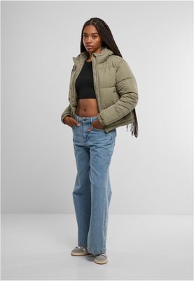 Peached Pufferjacka för dam – Pale Olive