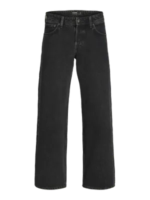 Svarta loose fit jeans herr - EDDIE