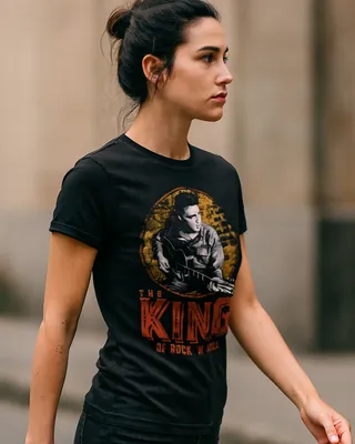 Elvis Presley - The King Of Rock 'n Roll Girly Tee