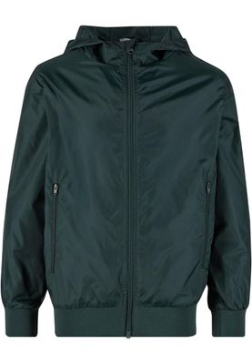 Vindjacka barn i bottlegreen mesh – Urban Classics