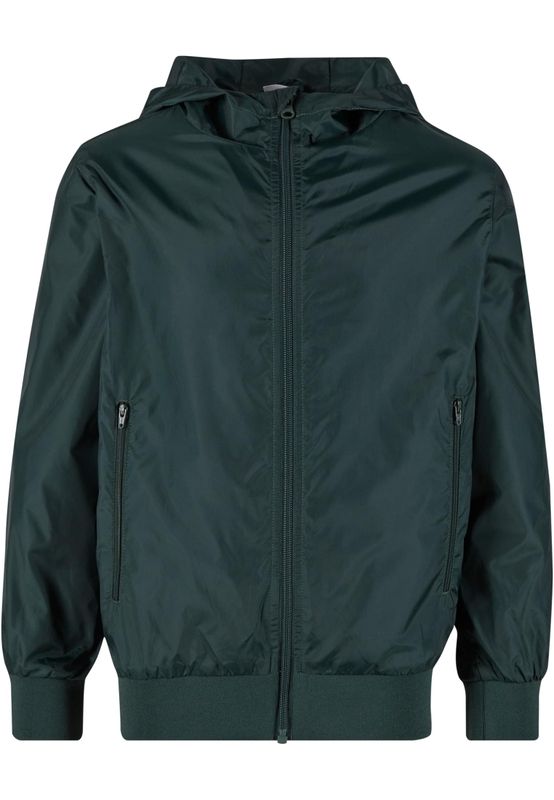 Vindjacka barn i bottlegreen mesh – Urban Classics