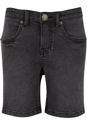 Jeansshorts barn i black washed denim – Urban Classics